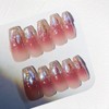Pure Handmade Nails Press on Nail Reusable Fake Nails Purple
