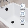 Toe-Kick Bathtub Trim Kit, Matte Black Bathtub Drain, Includes Dual-Hole