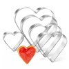 Heart Cookie Cutter Set, Gtmkina 5 Pieces Stainless Steel Small