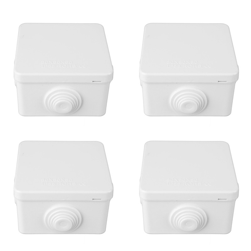 12 Pcs Cable Junction Box Waterproof Power Distribution Instrument Cable