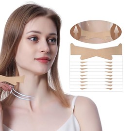 Parches Para Arrugas En El Cuello, 20 Tiras Adhesivas Para El Cuello, Cinta Reafirmante Para El Cuello, Dispositivo Para Mejorar Las Líneas De Expresión, Arrugas Y Flacidez De La Piel Del Cu