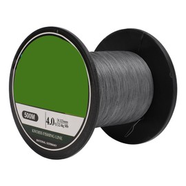 Braided Fishing Line PE 4 Strands Fishing String 500m Ultra Strong Gray for Outdoor Saltwater Fishing4.0