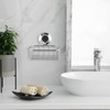 Strong Suction Cup Shower Caddy Bathroom Shelf Storage Stainless Steel