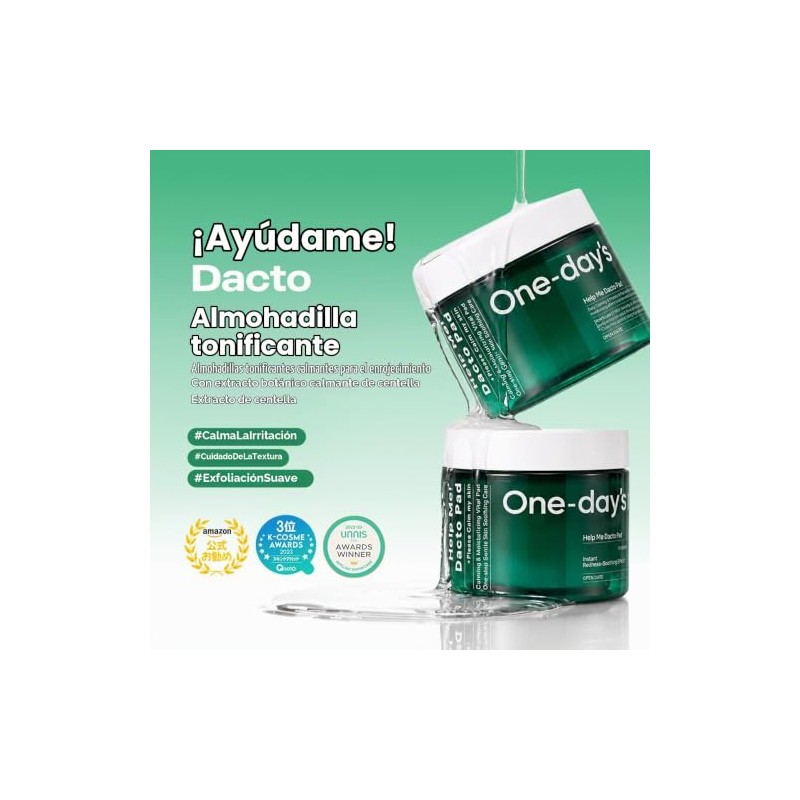 One-day's You Help Me Dacto Pad, 60 Almohadillas, Exfoliante e