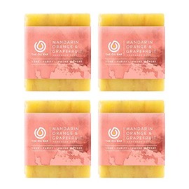 The Oil Bar's Mandarin Orange & Grapefruit Natural Handmade Soap - 4 Pack