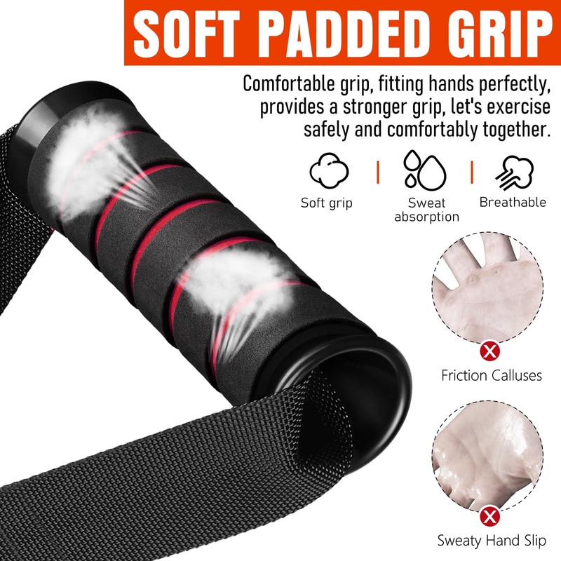 Heavy Duty Exercise Handles, Gym Cable Handles for Cable Machine