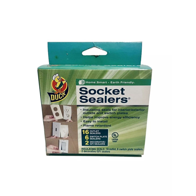 Duck 24ct Duck Brand Socket Sealers Insulating Interior/Exter
