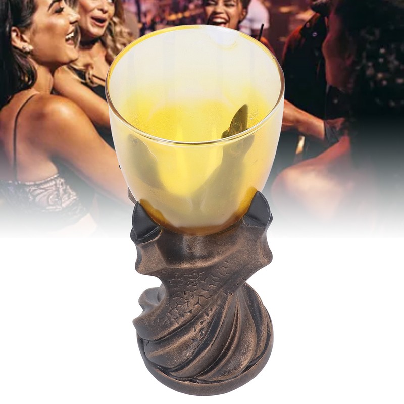 3D One Hand Claw Glass Goblet Fashionable Skull Hand Goblet
