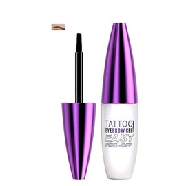Long Lasting Eyebrow Dye for Natural Color, Waterproof Brow Gel, Peel-Off Brow Tint for Customizable Intensity(Black)
