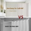 Brushed Nickel Shower Curtain Rods - 31-80 Inch Spring Tension