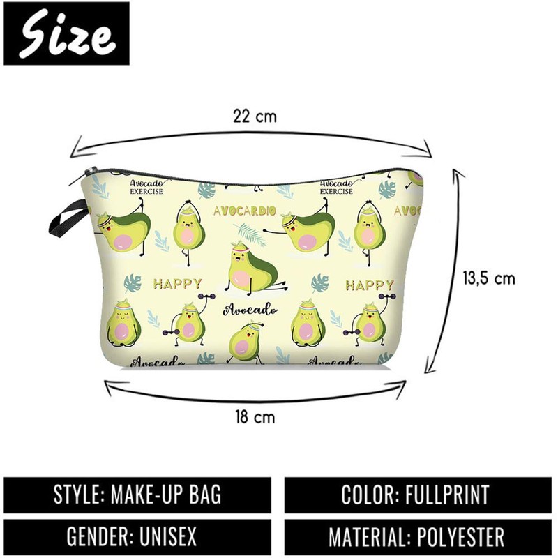 Evergoo - 2 bolsas divertidas para cosméticos para mujeres, con