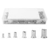 150Pcs M3-M10 Rivet Nut 304 Stainless Steel for Fastening Piece