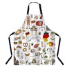 BGBDEIA German Landmarks and Food Apron for Women Men, Adjustable