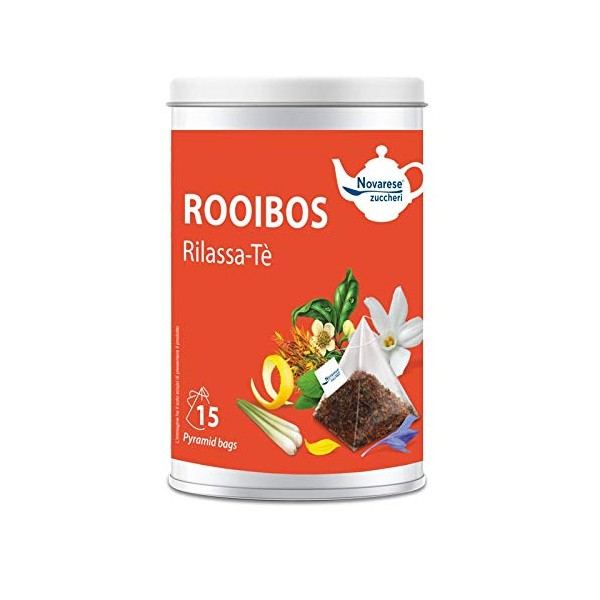 Tè Rooibos Rilassa-te Glass with 15 Pyramid Filters of 2.25