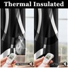 weesire Black and White Blackout Curtains for Bedroom Living Room