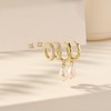 Gold Earrings for Women Trendy, 14k Gold Plated Pearl Drop