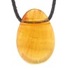 Lebensquelle Plus Yellow Fluorite Drop Pendant | Drilled Tumbled Stone