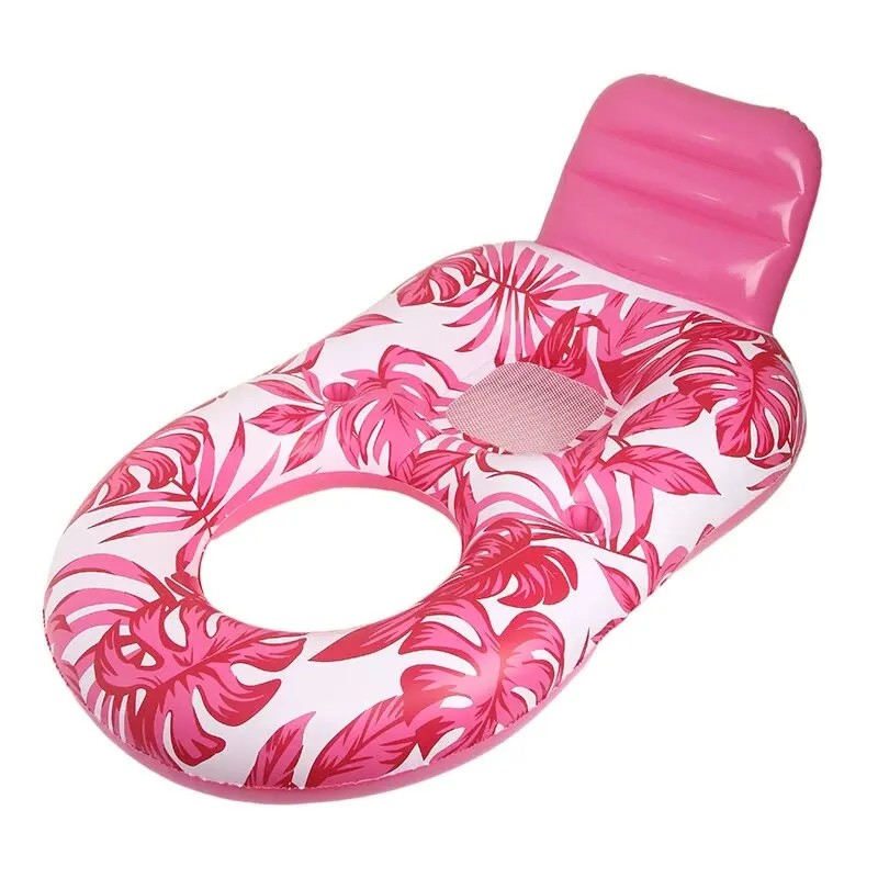 Inflatable Pool Lounger for Adults – Cooling Mesh Floating Chair