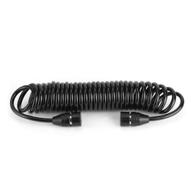 Flexible PU Coil Hose Spring Tube SP20 Double Quick Connector Black For Compressor Air Tool