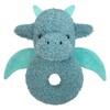 Doindute Baby Dragon Soft Rattle Toy, Plush Dinosaur Infant Shaker
