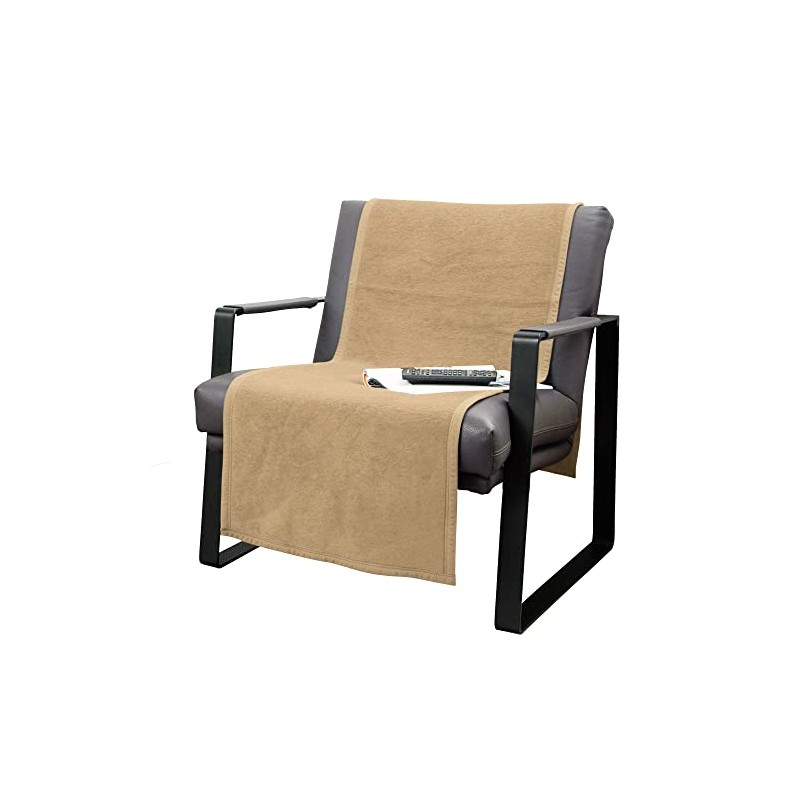 Erwin Müller Armchair Protector, Sofa Runner, Camel, Size 50 x