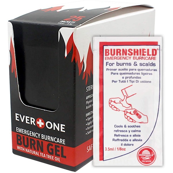EverOne Emergency Burncare Burn Gel, 3.5g Packets, 25 Count