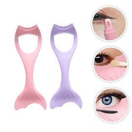 FOMIYES Professional Eyeliner Applicator Stencils Brown Eyeliner Makeup Tool Kit