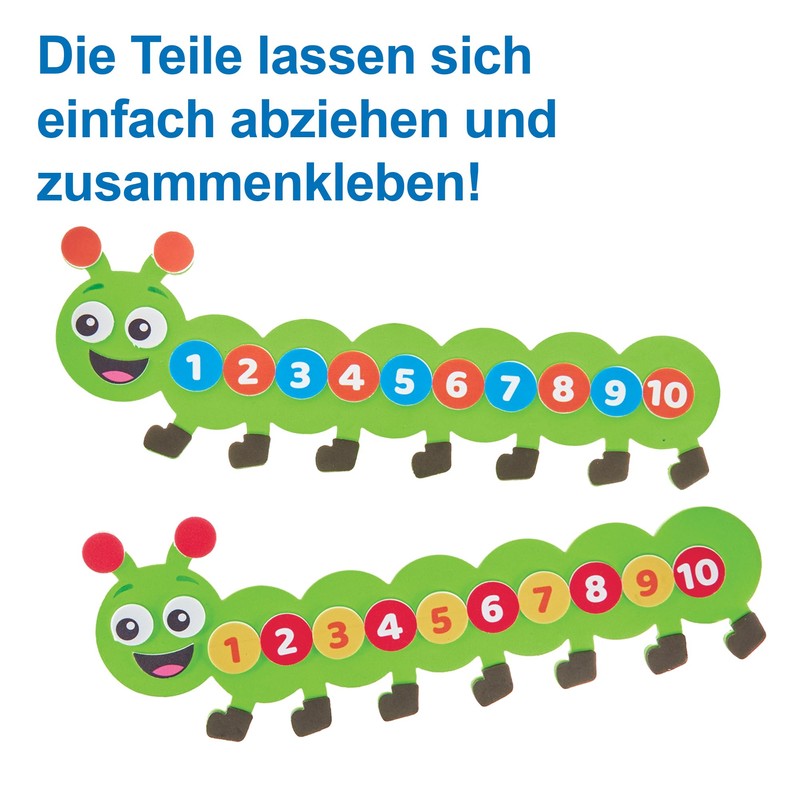 Baker Ross FN108 Counting Caterpillar Kits - 5 Pack, STEM,