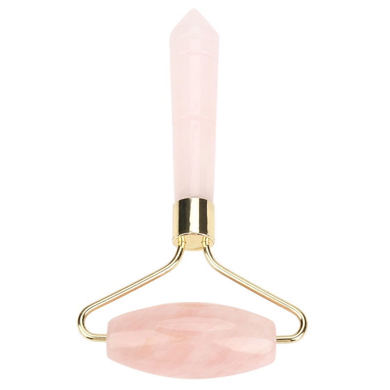 Natural Pink Crystal Massager Body Face Massage Roller Wrinkle Removal