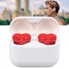 Heart Shaped Wireless Earbuds, Multifunction Stylish Lightweight Noise Canceling Stereo