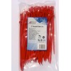 7" Nylon Cable Ties - Red / 100 Pack :