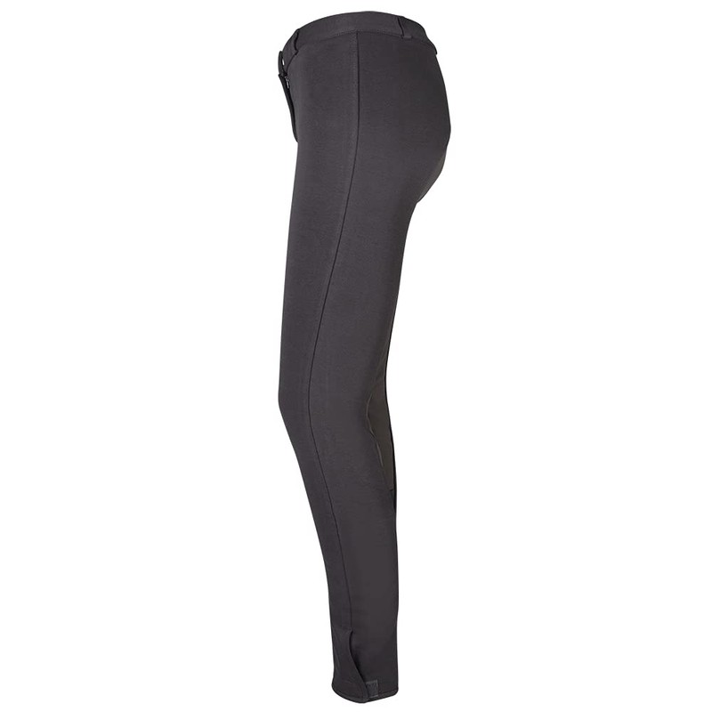 PFIFF Unisex Vollbesatzreithose, Black (Black/Brown), 176