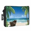 Outdoor TV Cover - Summer Palm Tree Ocean Beach Boat