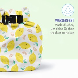 Bambino Mio, Travel Wetbag - Waterproof Reusable Diaper Bag for Travel, (Cheeky Fruits)