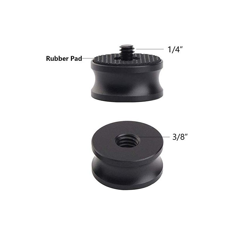 AORO Screw Adapter 1/4"-20 Male Convert 3/8"-16 Female 2pcs