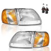 WEELMOTO Headlights Assembly for 1997-2003 F150 / 1997-2002 Ford Expedition