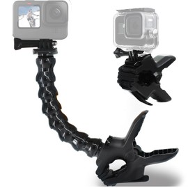 FitStill Go Pro Mount 8 Adjustable Gooseneck Jaws Gooseneck Flex Clamp Compatible with Action Cameras such as Go Pro Hero 12, Hero 11, Hero 10, Hero 9, Hero 8, Hero 7, Hero 6, Hero, 5, Hero 4,