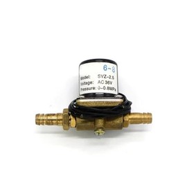 KLRTHFGX SVZ-2.5 SVZ-2.5L220V 24V 36V 220V 2-bit 2-Way Brass Solenoid Valve Argon arc Welding Machine Gas Valve 8mm Connector(DC36V,SVZ-2.5L)