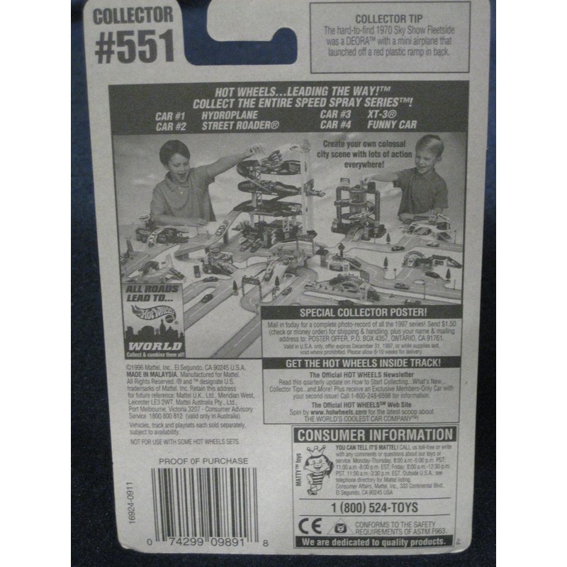 Hot Wheels Mattel Speed Spray Series xt-3 3 of 4