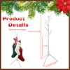 Profully White Christmas Stocking Holder Stand, Wooden Stocking Holder Stand