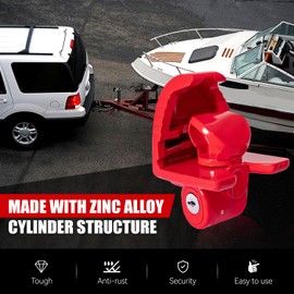 OAMCE - Cerraduras de enganche de remolque universal con 2 llaves para acopladores de 1-7/8 pulgadas, 2 pulgadas y 2-5/16 pulgadas para camiones, remolques, barco y RV