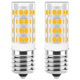 GFLSD E17 LED Bulb Dimmable,E17 Intermediate Base,T7 4W 40W Incandescent Equivalent,Warm White 3000K,Fit for Over Stove Appliance, Range Hood, Refrigerator,Microwave Over Stove Bulb Replacement(2Pack)