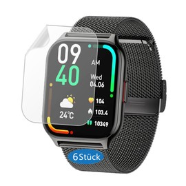Frgnie Screen Protector Compatible with Popglory P95 Smartwatch 2.01" (Pack of 6) HD Flexible TPU Film, Compatible with ZOSKVEE and Coollia Fitness Tracker Screen Protector