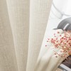 Melodieux 2 Panel Voile Sheer Curtains - Semi Sheer Privacy