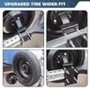 ROBLOCK Lockable Spare Tire Carrier Bracket for Utility Trailer, Powder