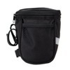 HOMEFISH Bicycle Front Handlebar Storage Bag – Black Size M,