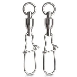 QISHUO High Strength Fishing Ball Bearings Swivels Blue Lures Sarkan Snap Aging Egi Bass Octopus Quick Snap Rine 25pcs 12kg