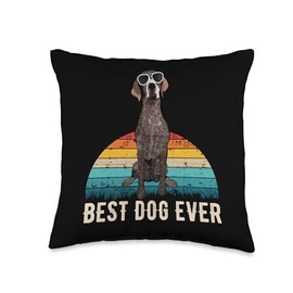 German Shorthaired Pointer GSP Shorthair Dog Throw Pillow
