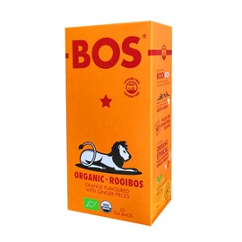 BOS Orange & Ginger Flavoured Organic Rooibos Carton, 50 g, 20 Teabags (Pack of 1)