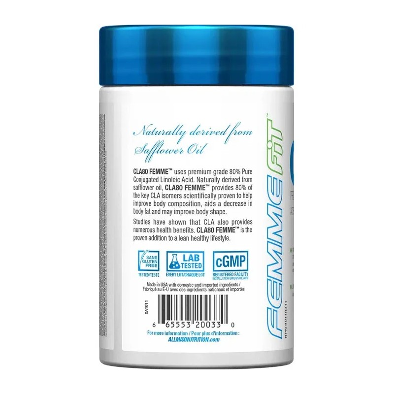 Allmax Cla 80 Femme Fit 60 Capsulas Sin Sabor